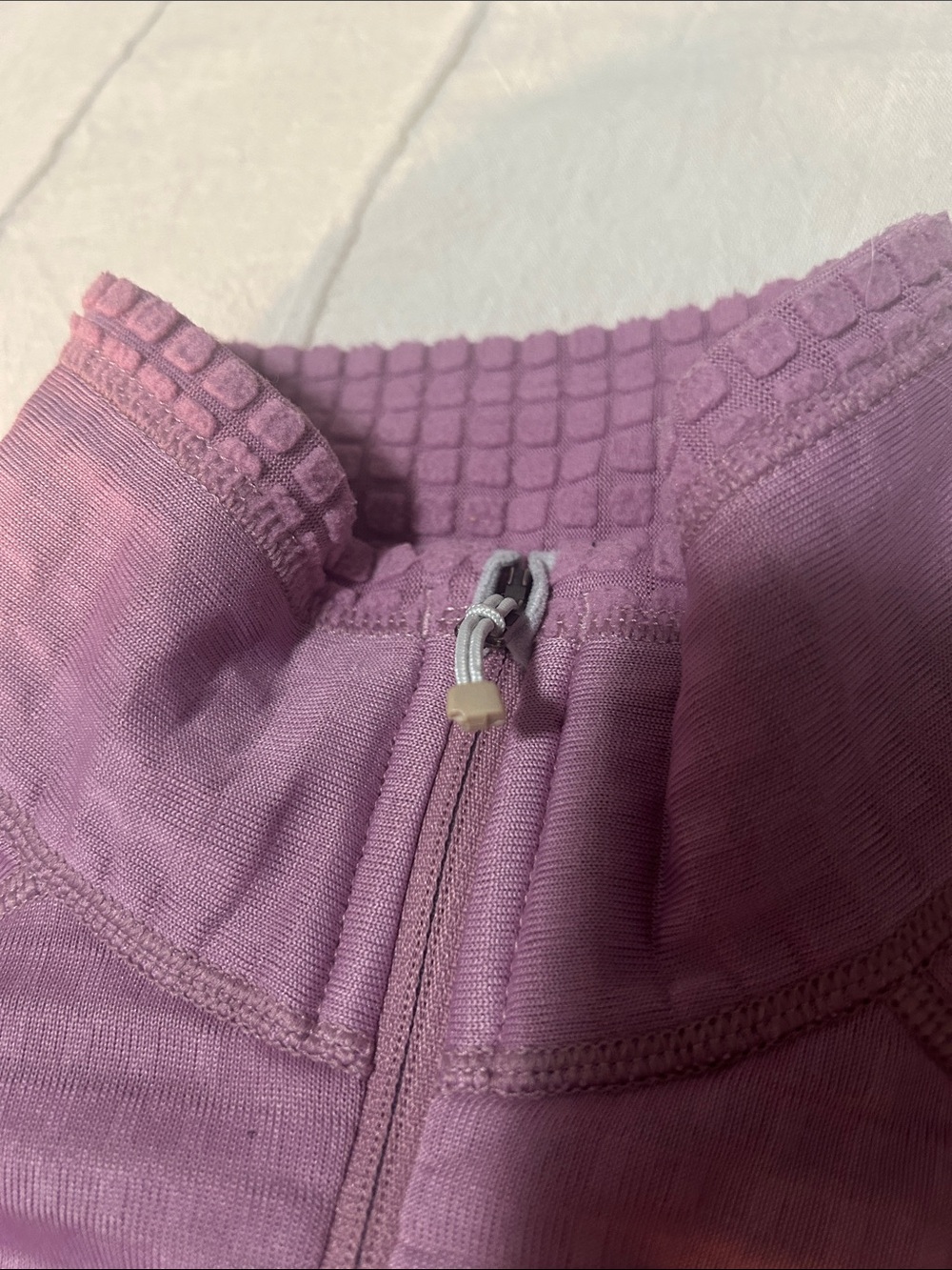 Patagonia Women's Waffle-Knit Pullover in Light Pink/Purple - Picture 7 of 7
